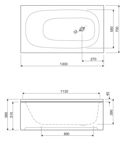 Металлический каркас Cezares EMP-160-70-MF