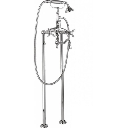 Напольный смеситель для ванны с поворотным изливом и ручным душем Cezares NOSTALGIA-VDP2 NOSTALGIA-VDP2-01-Bi