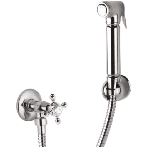 Гигиенический душ с запорным вентилем, со шлангом 120см и держателем Cezares GOLF-KS GOLF-KS-01