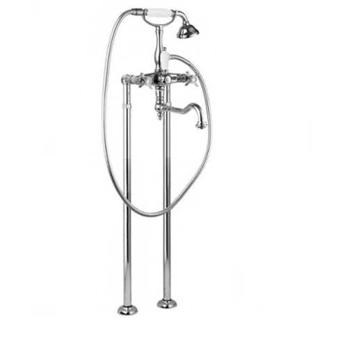 Напольный смеситель для ванны с поворотным изливом и ручным душем Cezares LORD-VDP2 LORD-VDP2-01
